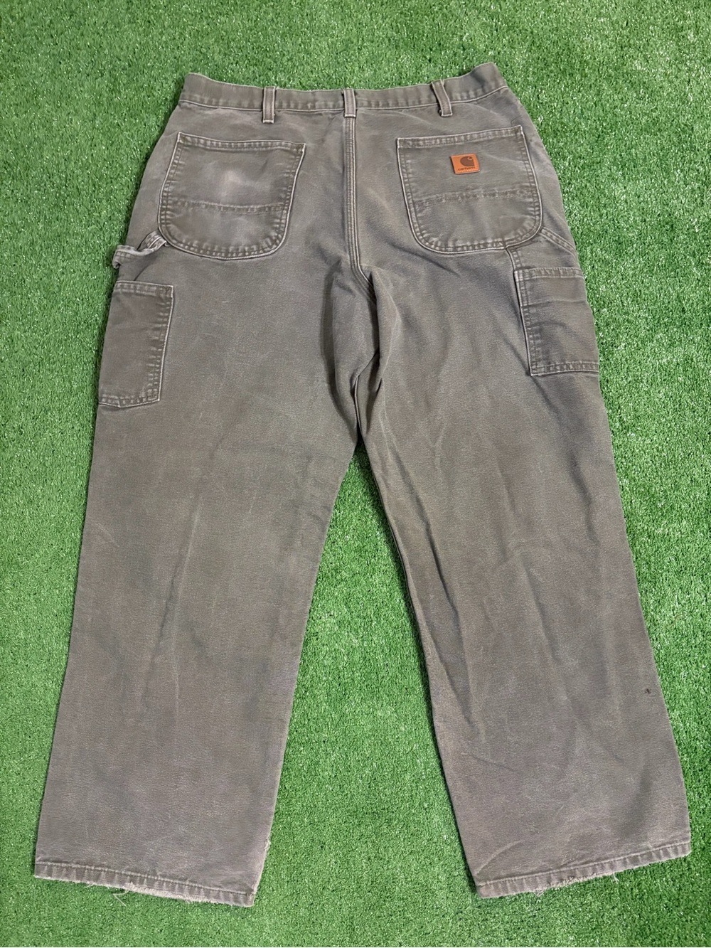 Vintage Carhartt Olive Green Dungarees 34x29